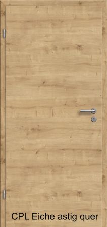 Rauchschutztür RS inkl. Zarge - CPL Holzdekore - Designkante